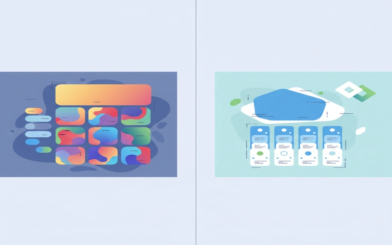 Side by side comparison of Udemy and Coursera learning platform interfaces